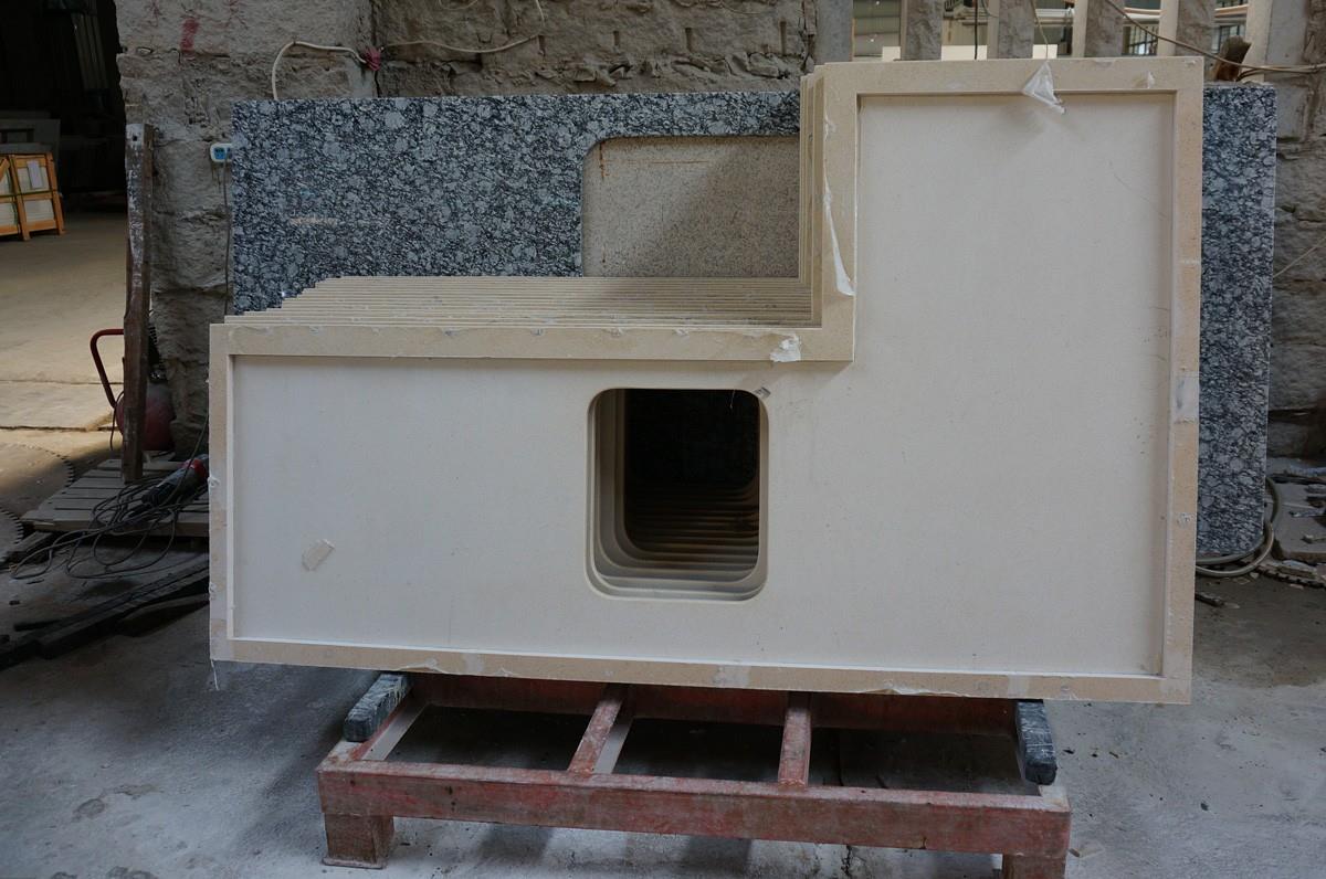 beige kvarts köksbänkskivor