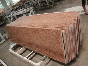 Tian Shan röd granit kök toppar med Backsplash