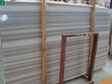 Importerade vita marmorplattor