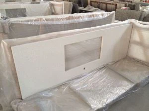 Vita artificiell kvarts för kök bänkskivor och bordsskivor (YLT - nr 2607N)