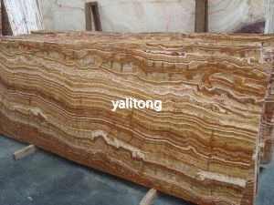 Tiger Onyx Marmor Plattor Polerat