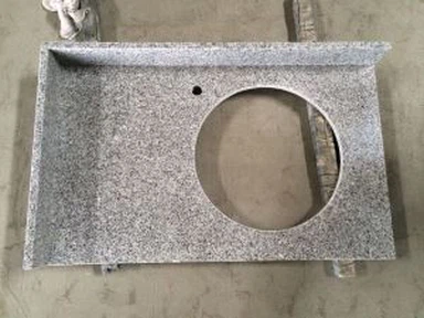 Vanity Top Med Round Sink Hole Cut