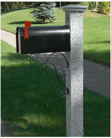 Kina Granit Mailbox Post