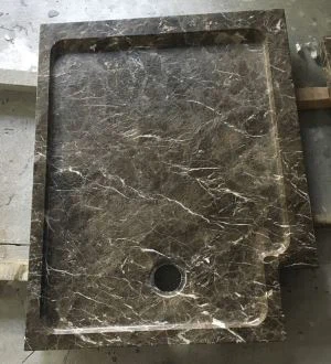 Kina Emperador marmor duschbricka