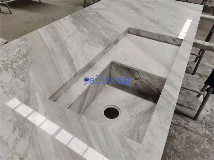 Volakas vit marmor köksbänkskiva