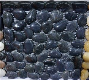 Mosaikplattor Pebble Black