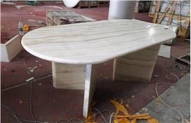 Soffbordsdekor i naturlig onyx