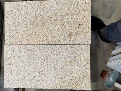 Gul granitbuske hamrade stenplattor Billigt